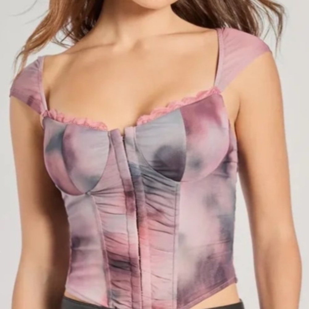 Pink and Purple Corset Top